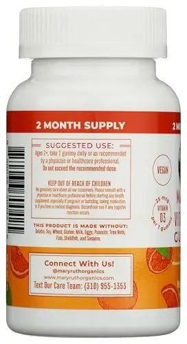 MARYRUTHS Vitamin D3 Orange - TrustMedUSA