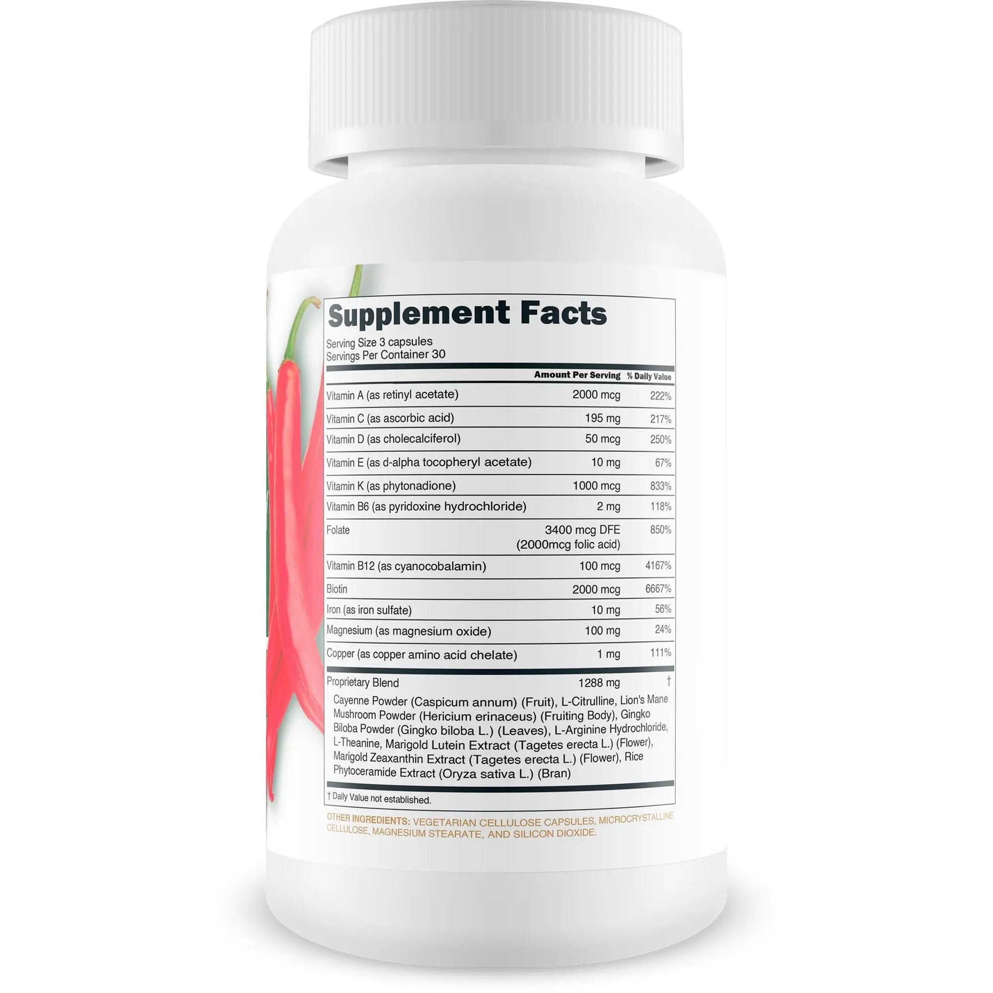Masculinity Fruits for Bloodflow - Our Best Brazilian Blood Circulation Supplements for Men - Boost Blood Flow Circulation Supplement - Cayenne Pepper Pills Gingko Biloba Blood Flow Vitamins for Men - TrustMedUSA