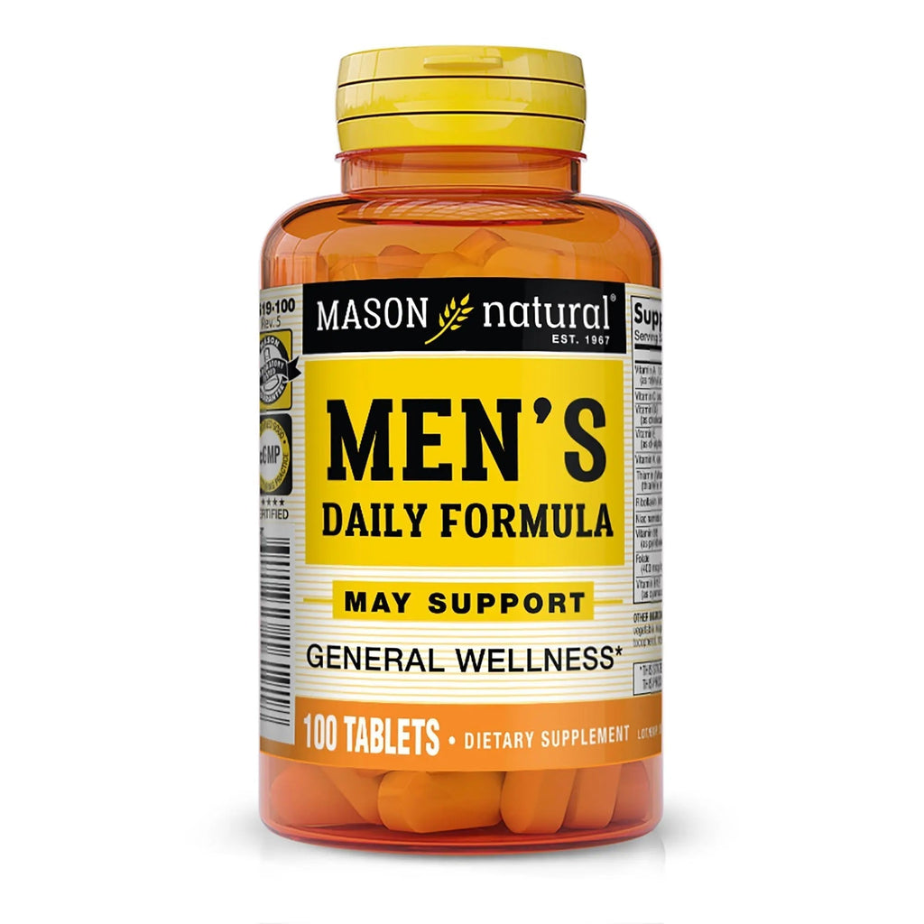 MASON NATURAL, Mens Daily Formula Equivalent to One a Day Mens Brand Tablets - 100 ea - TrustMedUSA