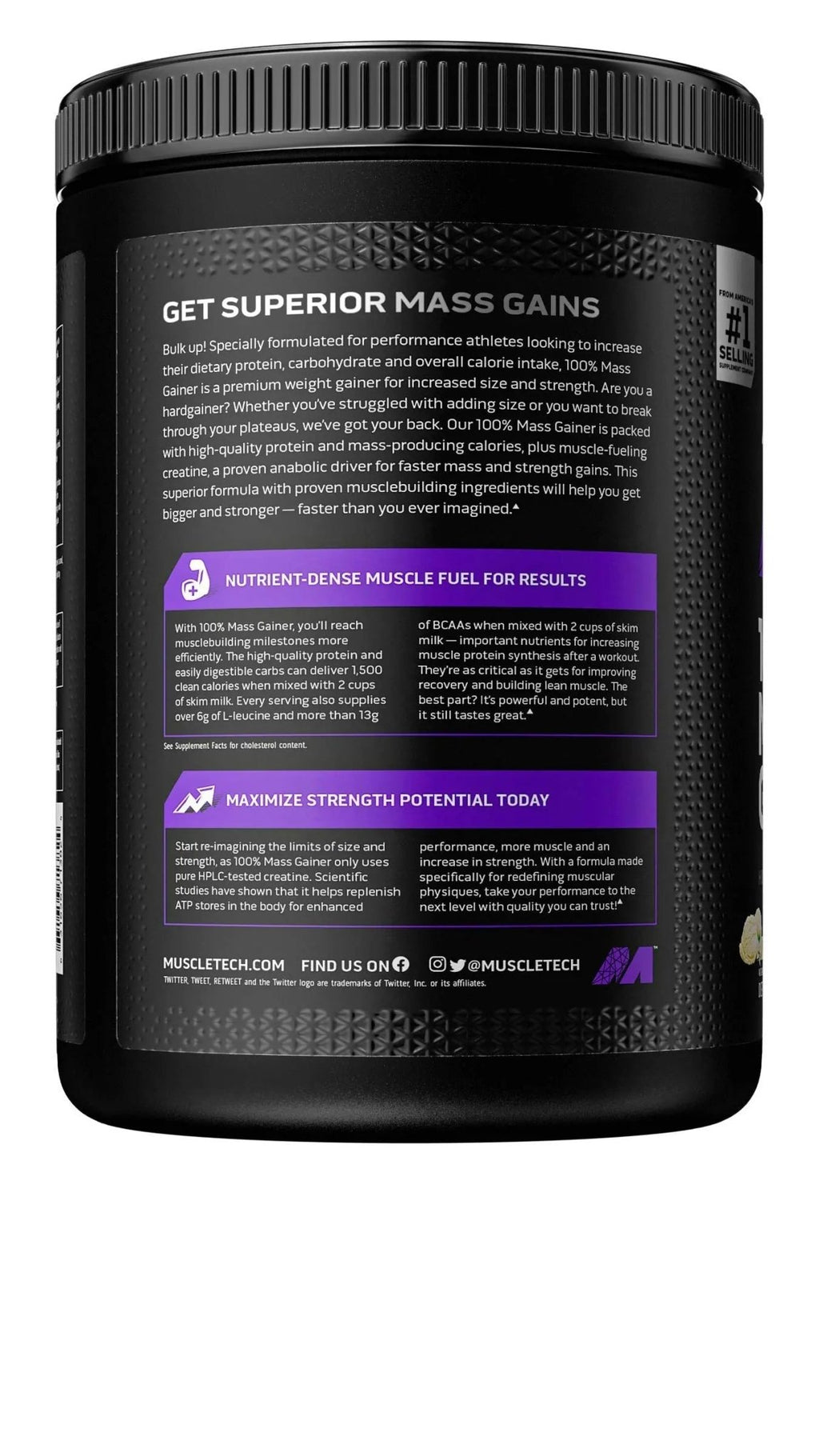 Mass Gainer MuscleTech 100% Mass Gainer Protein Powder Protein Powder for Muscle - TrustMedUSA