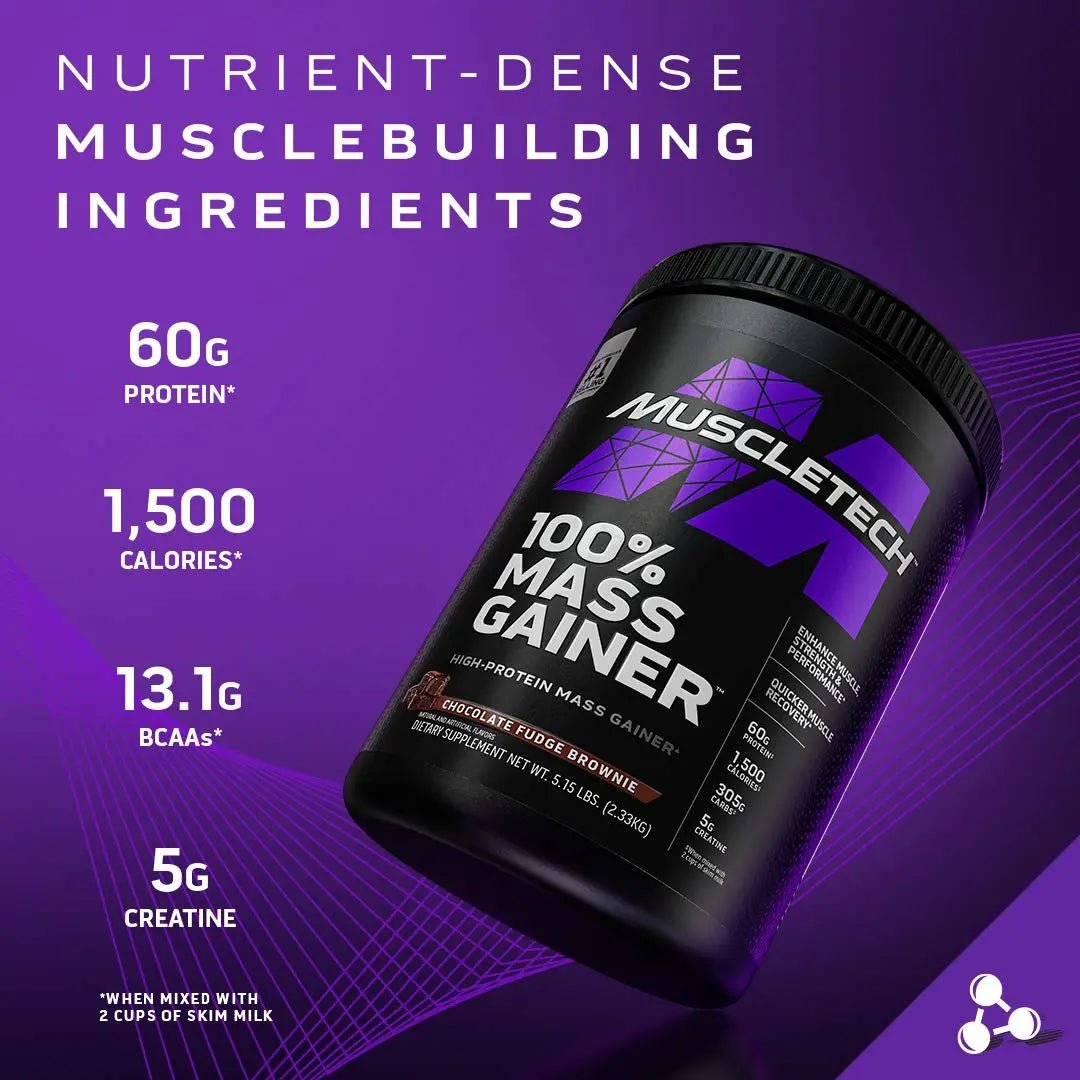 Mass Gainer MuscleTech 100% Mass Gainer Protein Powder Protein Powder for Muscle - TrustMedUSA