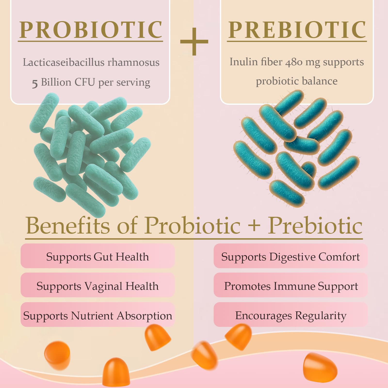 MATOP Probiotic Prebiotic pH Balance Gummies - Vaginal Health Gummies for Women Pro + Prebiotic with Pineapple Flavor, Vegan, Sugar-Free – 90 Gummies (45 Servings) - TrustMedUSA