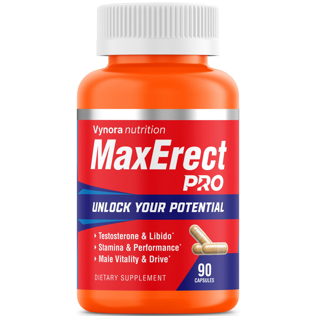 Max Erect PRO Male Enhancing Supplement Pills - Helps Promote Fast Acting Blood Flow for Men - Support Libido, Drive, Size, Performance, Growth, Testosterone, Energy, Stamina, Confidence - 30 Servings - TrustMedUSA