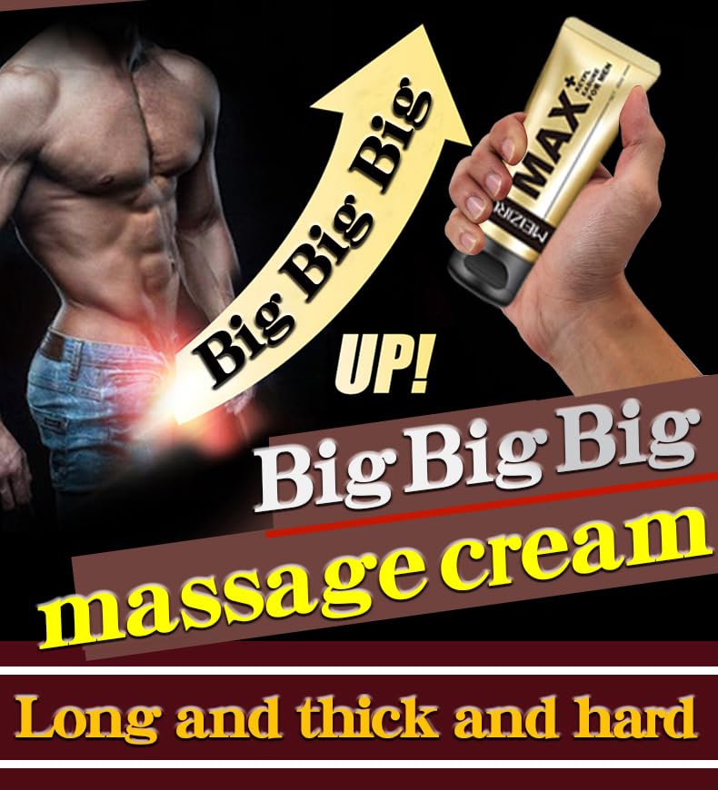 Max+ Extra Large Strength Enlargement Growth Gel for Man – Men's Power Massage Enlarger Cream with Natural Oil for Increase Size, Huge Thickness, Strength and Prolonged Performance (1) - TrustMedUSA