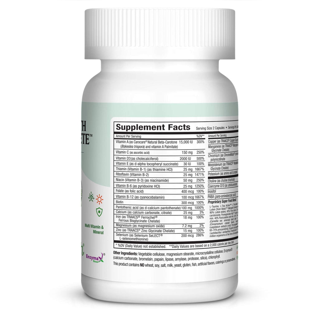 Maxi Health Multivitamin for Women & Men – Vitamin and Mineral Supplements for Energy and Wellness Support – Kosher Vitamins and Minerals Supplement – 60 Multivitamin Capsules - TrustMedUSA