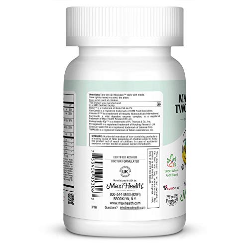 Maxi Health Multivitamin for Women & Men – Vitamin and Mineral Supplements for Energy and Wellness Support – Kosher Vitamins and Minerals Supplement – 60 Multivitamin Capsules - TrustMedUSA