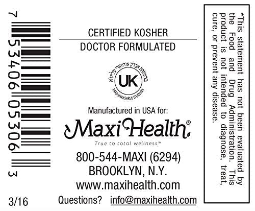 Maxi Health Multivitamin for Women & Men – Vitamin and Mineral Supplements for Energy and Wellness Support – Kosher Vitamins and Minerals Supplement – 60 Multivitamin Capsules - TrustMedUSA