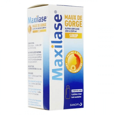 Maxilase sore throat syrup 200ml SANOFI - TrustMedUSA
