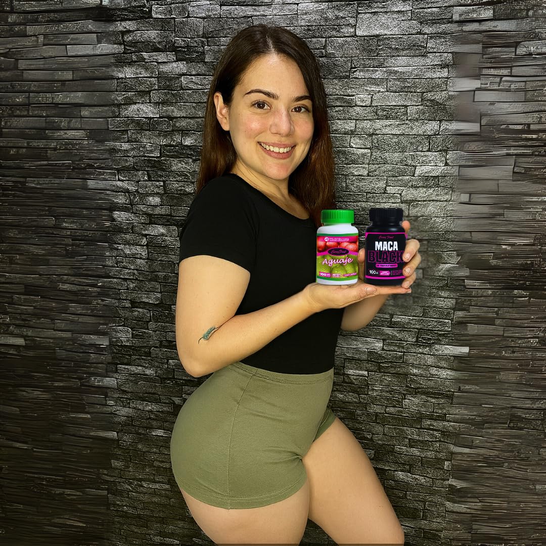 Maximum Booty Growth – Aguaje + Black Maca Pills for Women – Glute Volume Enhancer - Black Curvy Pack - TrustMedUSA