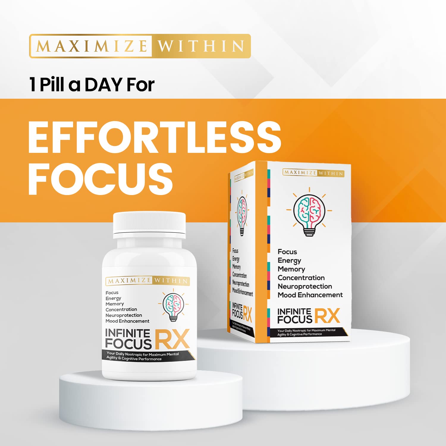 Maximum Slim Infinite Focus RX Nootropic Capsules - TrustMedUSA