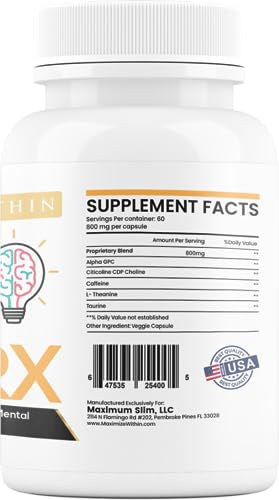 Maximum Slim Infinite Focus RX Nootropic Capsules - TrustMedUSA