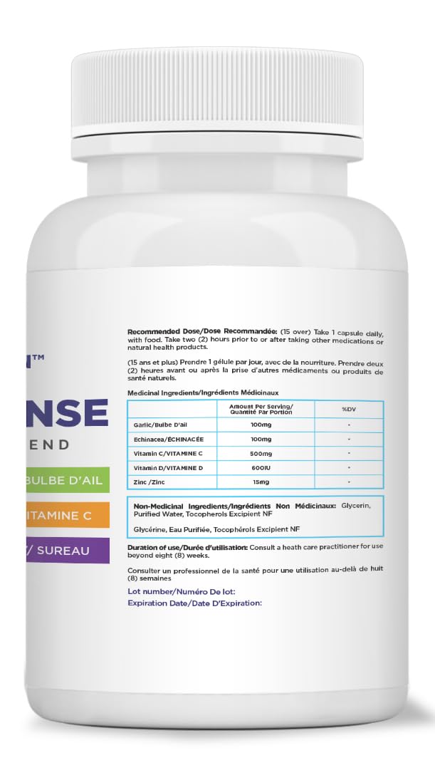 Maximum Slim Powerful 6-in-1 Immune Support Supplement with Zinc, Vitamin C, Elderberry, Vitamin D, Echinacea, & Garlic, 60 Count - TrustMedUSA