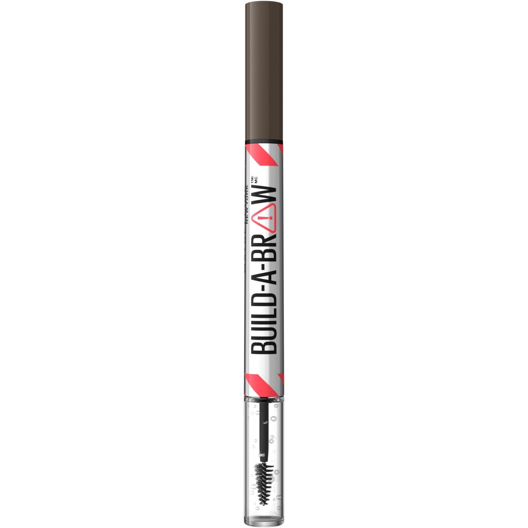 Maybelline Build-A-Brow 2-in-1 Brow Pen and Sealing Eyebrow Gel, Eyebrow Makeup for Real-Looking, Fuller Brows, Black Brown, 1 Count - TrustMedUSA