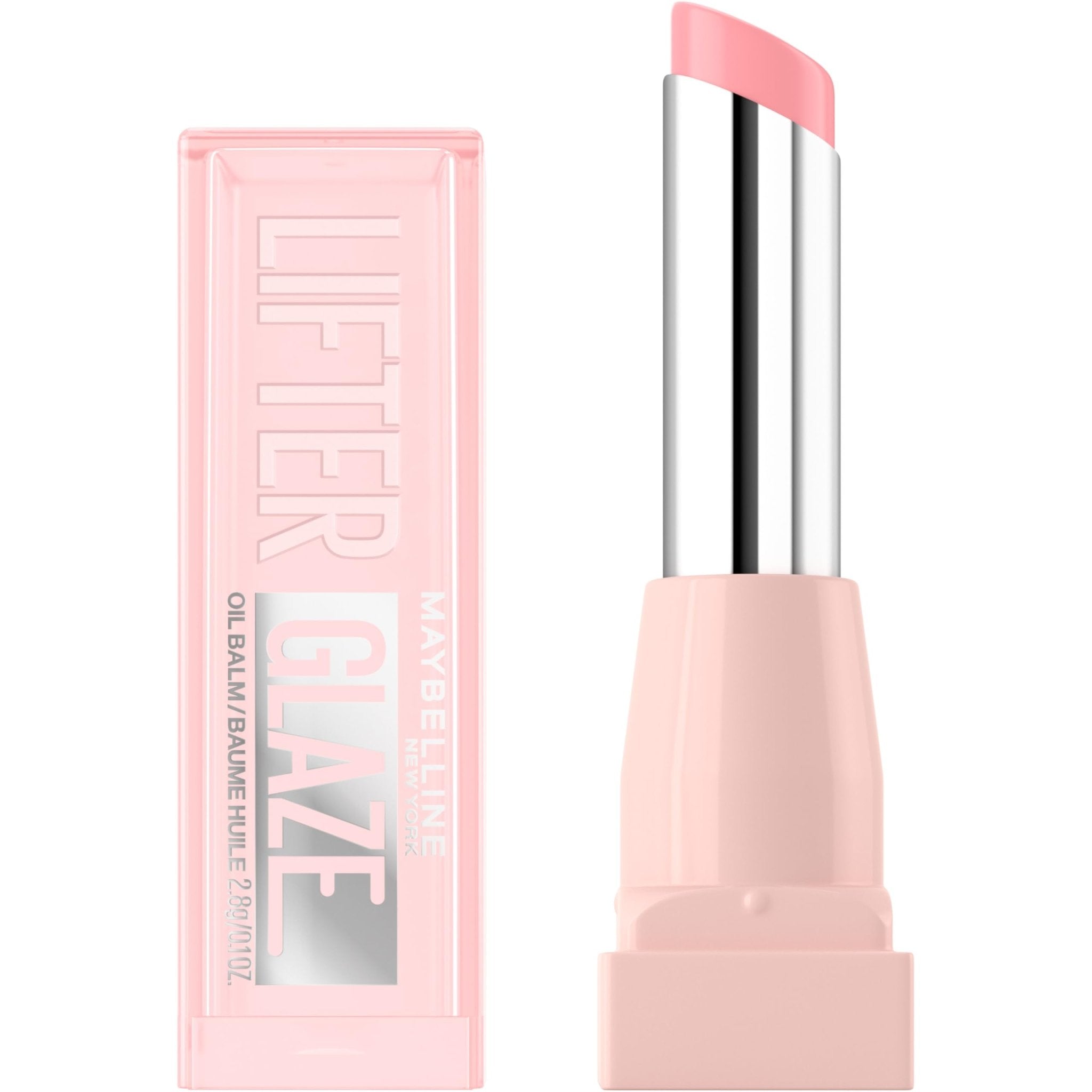 MAYBELLINE Lifter Glaze Oil Balm with Hyaluronic Acid and Hydrating Oil Blend, Lip Balm with 24HRs of Smooth, Moisturizing Shine, Pink Drip (Sheer Baby Pink) - TrustMedUSA