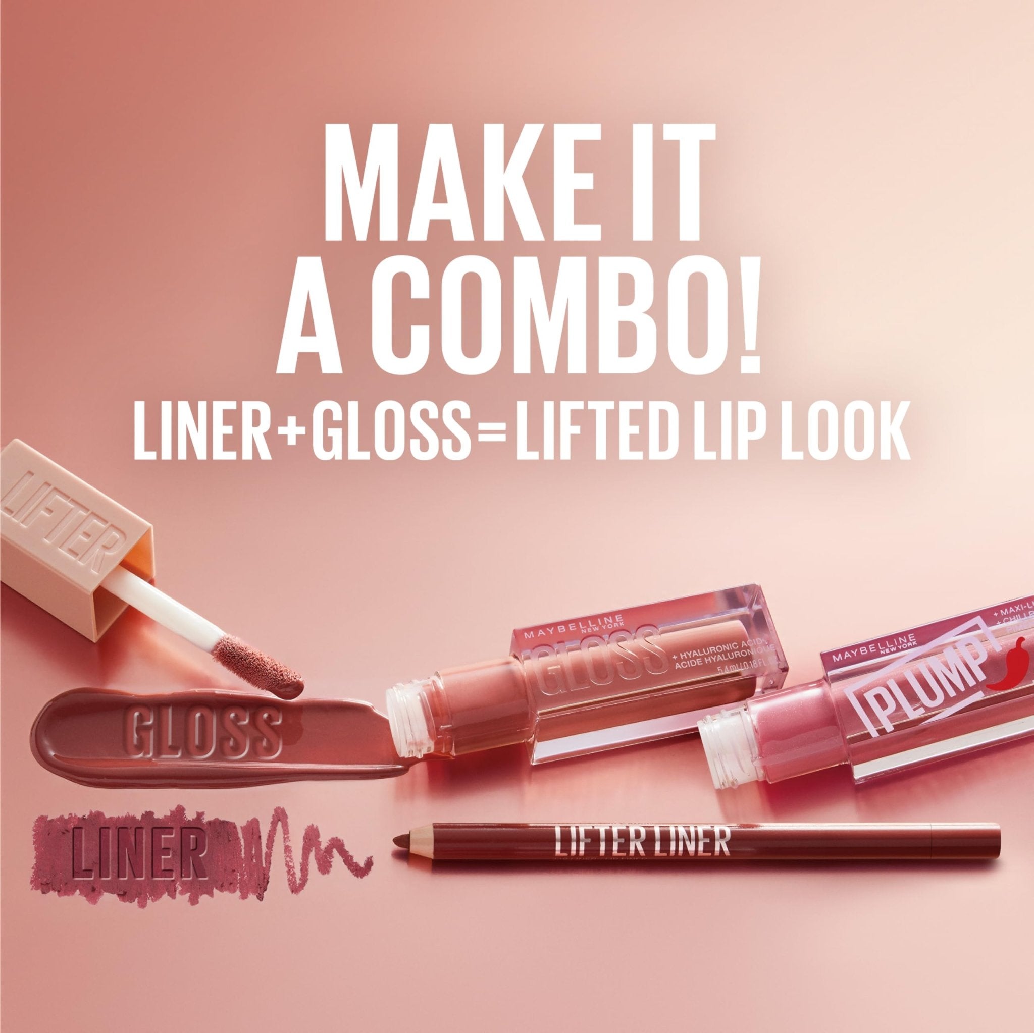 Maybelline Lifter Gloss, Hydrating Lip Gloss with Hyaluronic Acid, High Shine for Plumper Looking Lips, Opal, Pink Neutral, 0.18 Ounce - TrustMedUSA