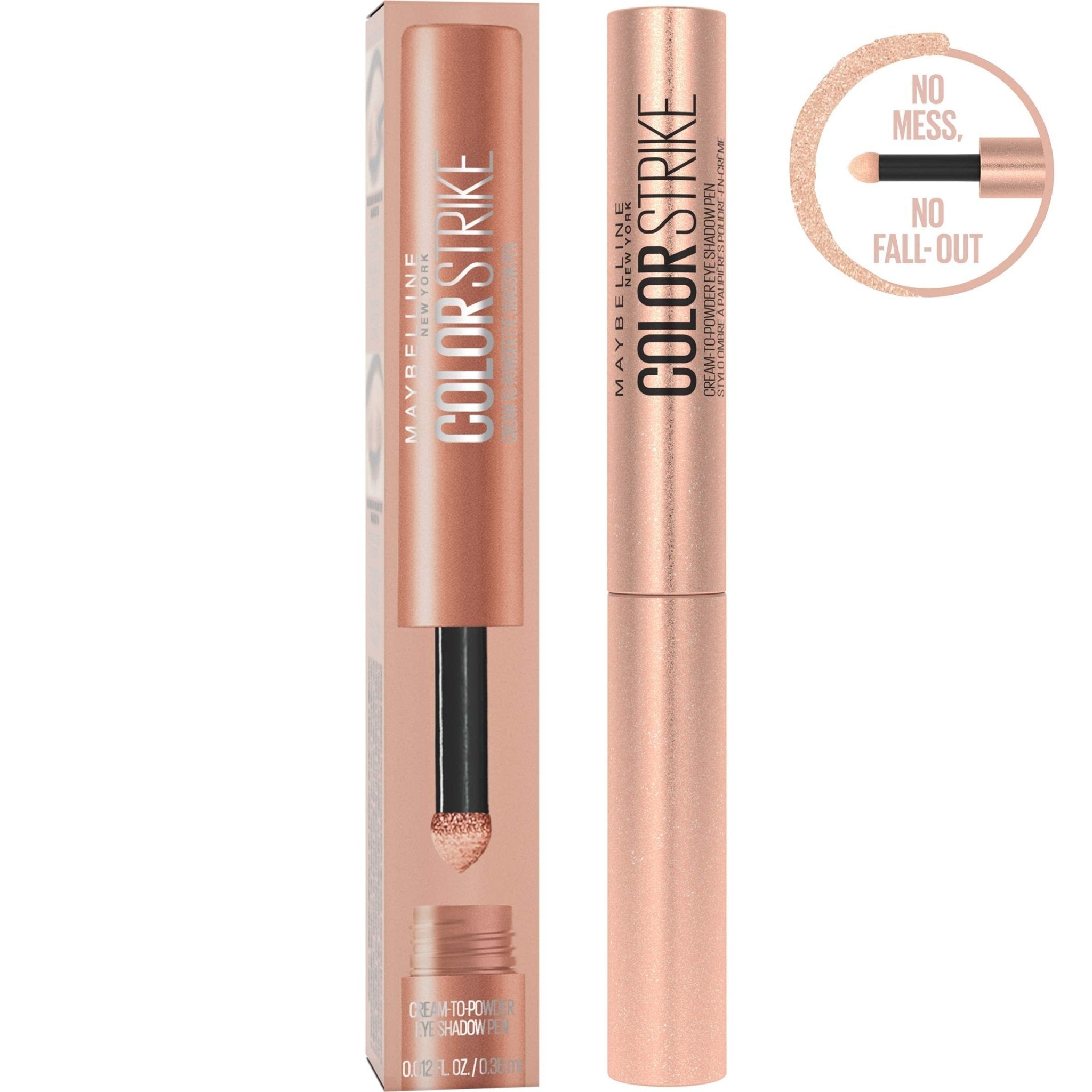 Maybelline New York Color Strike Eye Shadow Pen, Cream To Powder Finish, 30 Spark - TrustMedUSA