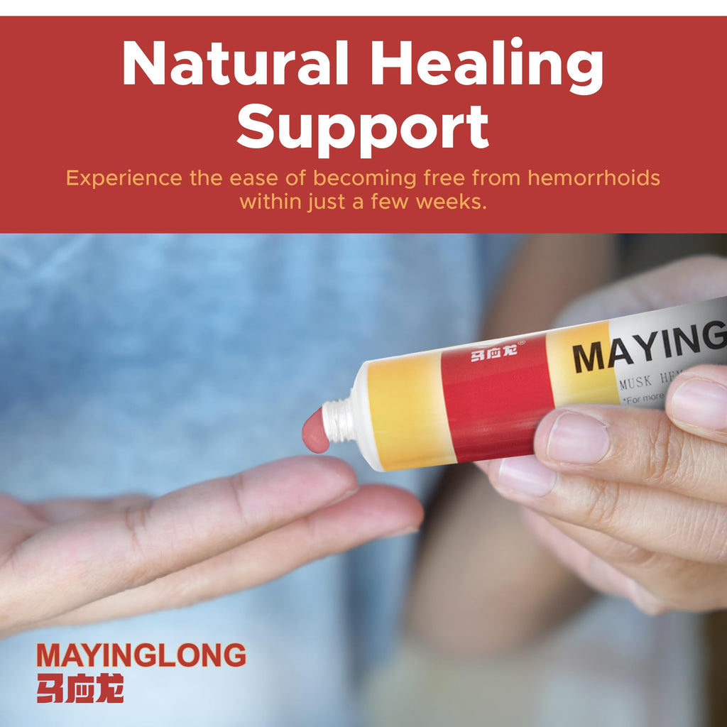Mayinglong Musk Hemorrhoidal Ointment, Helps Relieve Itching, Burning, or Discomfort Fast (3 Pack) - TrustMedUSA