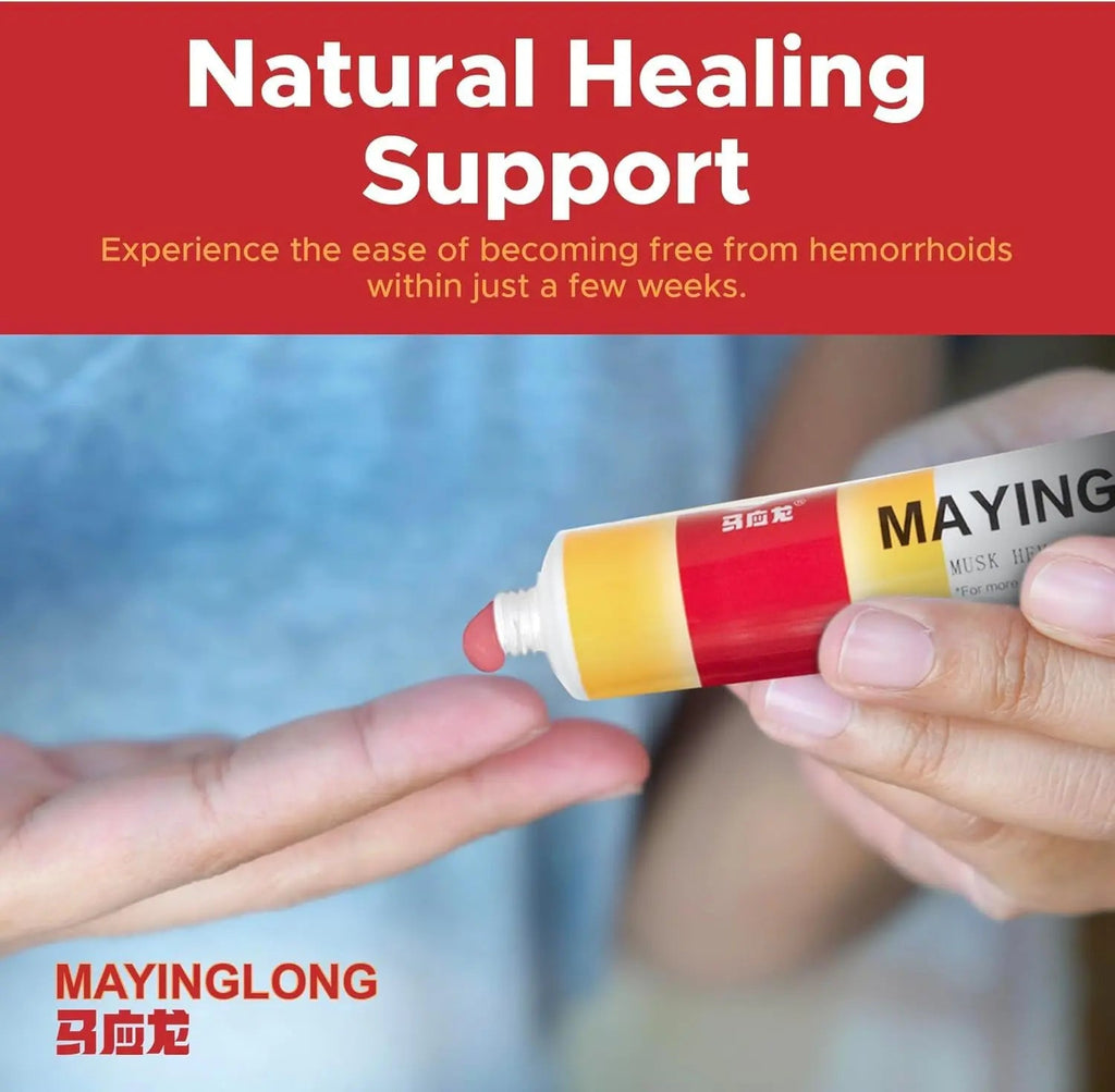 Mayinglong Musk Hemorrhoids Ointment - (20 Grams) Maximum Strength Formula for Hemorrhoidal Fast Relief, Soothes Itching, Burning & Discomfort - Fast-Acting Relief (0.71 oz Tube) - TrustMedUSA