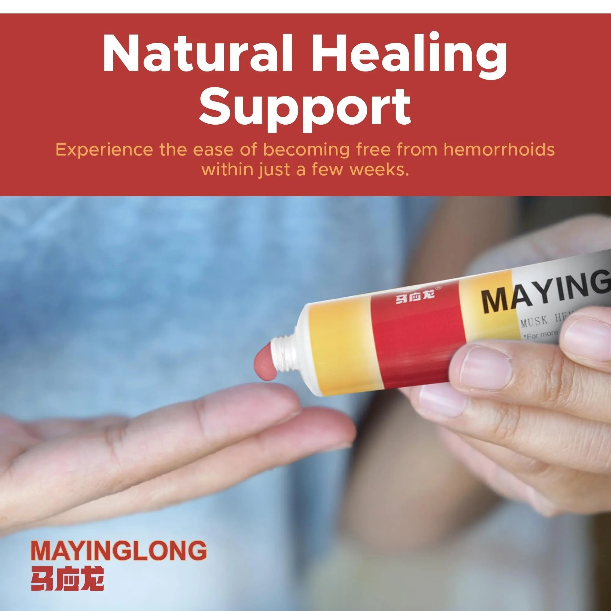 Mayinglong Musk Hemorrhoids Ointment (3 x 10g Tubes), 30g - Maximum Strength Formula for Hemorrhoidal Fast Relief, Soothes Itching, Burning & Discomfort - Fast-Acting Treatment to Shrink Swelling - TrustMedUSA
