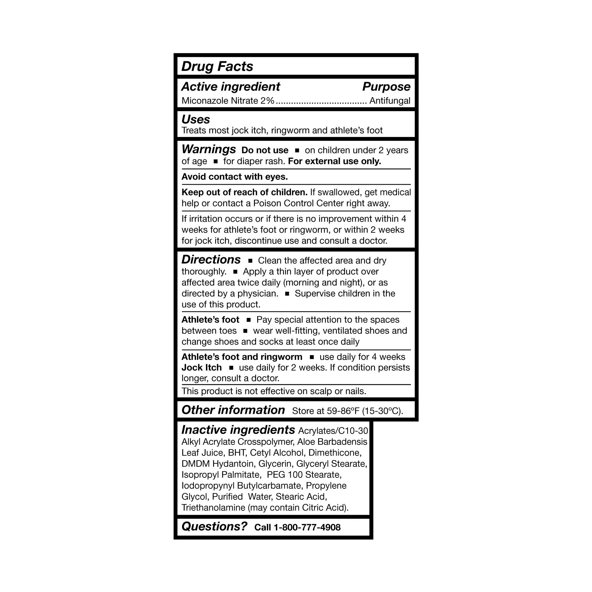 McKesson Antifungal Cream, 2% Miconazole Nitrate - Relieves Itching, Burning, Cracking from Jock Itch, Ringworm and Athlete Foot - 4 oz., 1 Count - Maple Wellness Supplements