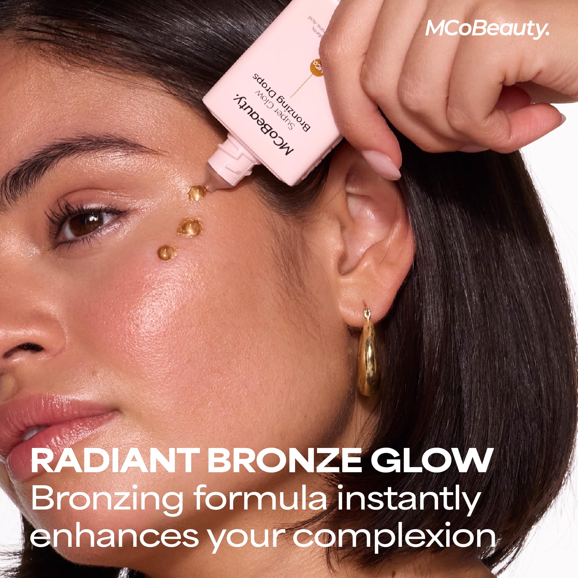 MCoBeauty - Super Glow Bronzing Drops - Effortless Face Tan with Shimmer Formula - Face Care, Bronze Drops - Contains Hyaluronic Acid, White Tea Extract, Cocoa Extract and More - TrustMedUSA