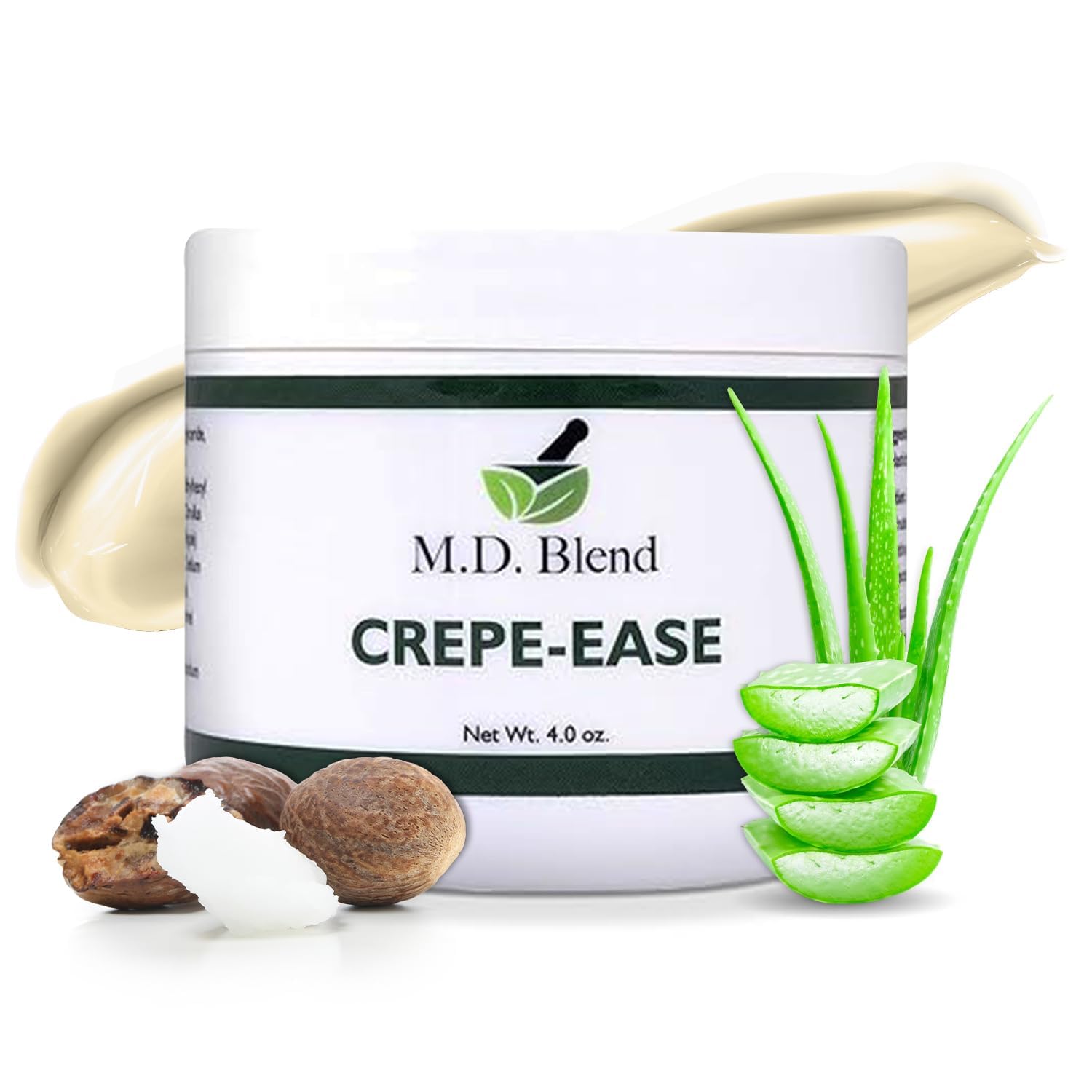 M.D. Blend Crepe-Ease Body Moisturizer Anti Aging Retinol Cream Firming, Smoothing & Hydrating Cream for Crepey Skin on Neck, Arms & Legs Crepe Skin Repair, Advanced Crepe Fix, 4 oz - Maple Wellness Supplements