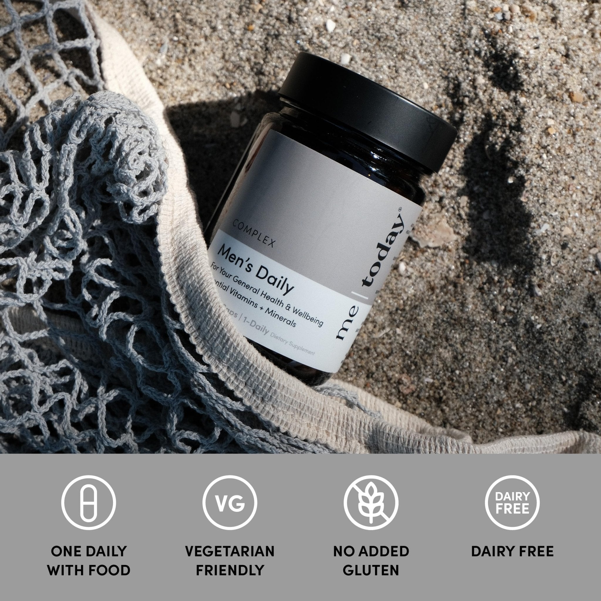 me today Multivitamin for Men, Mineral Supplements with 27 Vitamins, Minerals and Herbs, Including D, C, A, B, Biotin and Zinc, Vegetarian | General Health Supplements | 60 Capsules - TrustMedUSA