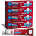 MED Pride Hydro Cortisone (Hydrocortisone) Cream 1% OTC Bulk Pack of 4 X 1 Oz Anti-Itch Ointment for Rash, Eczema, Bug Bites - Maple Wellness Supplements
