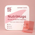 MedHugs NutriHugs Blood and Bone Support - Iron, Folate, Vitamin D3 and K2 - Fast-Dissolving Oral Thin Film Strips - Non-Constipating Iron - Vegan, Sugar-Free, Non-GMO - 30 Strips - TrustMedUSA
