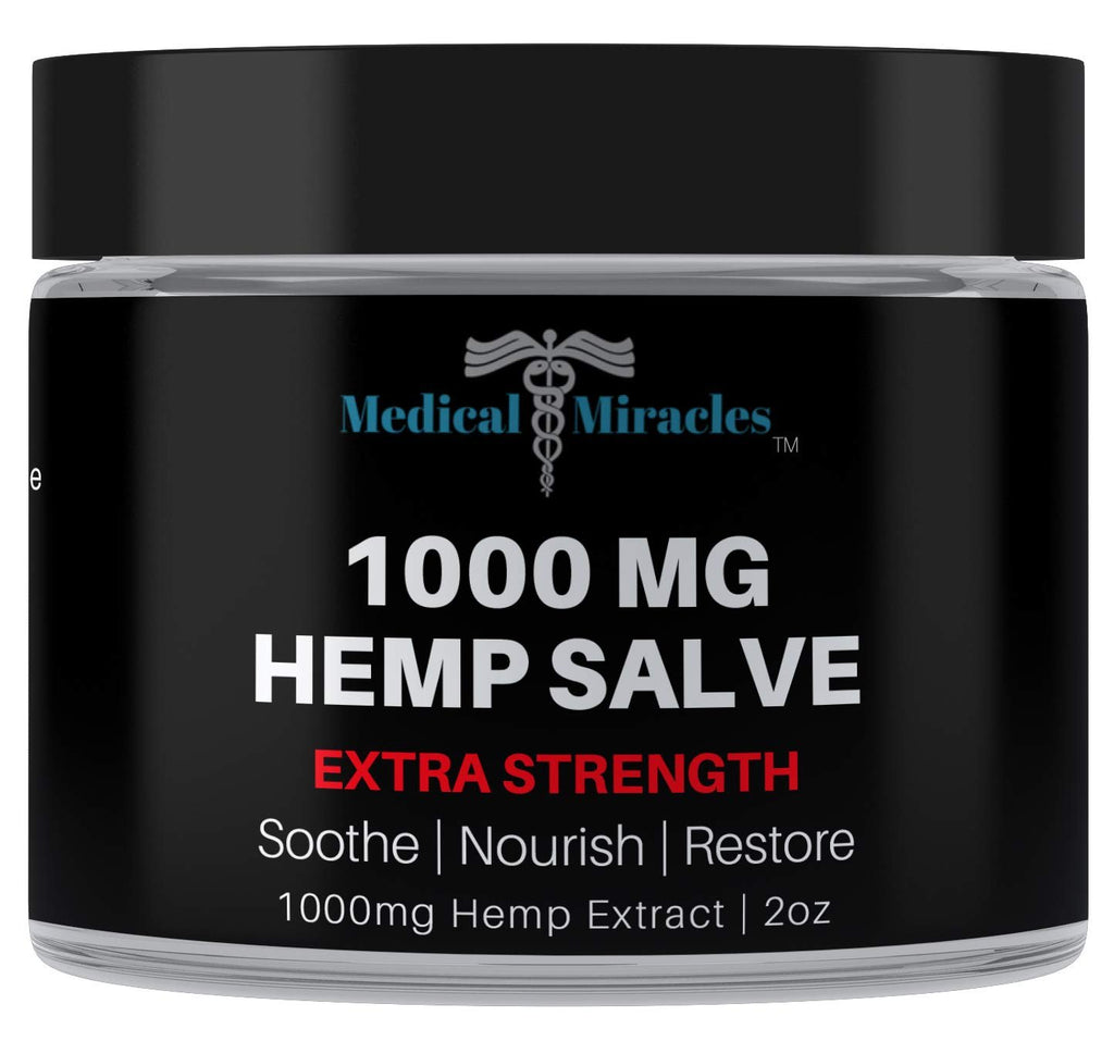 Medical Miracles Hemp 1000 Mg Extra Strength Healing Salve. Topical Salve for Skin Application. - TrustMedUSA