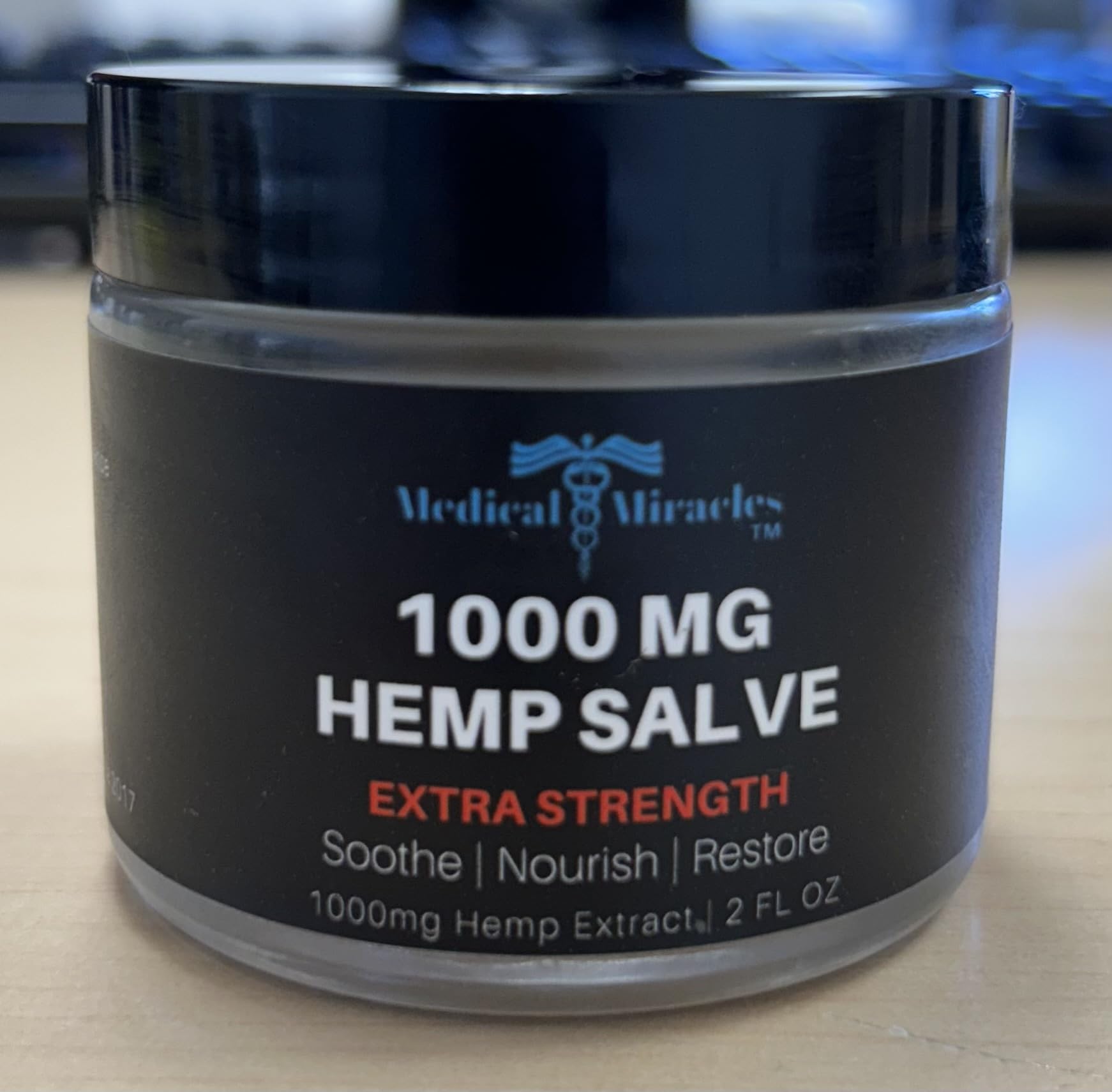 Medical Miracles| Hemp 1000 Mg Salve | Ideal for Hips, Joints, Neck, Back, Elbows, Fingers, Hands, Knees| Pack of 2 - TrustMedUSA