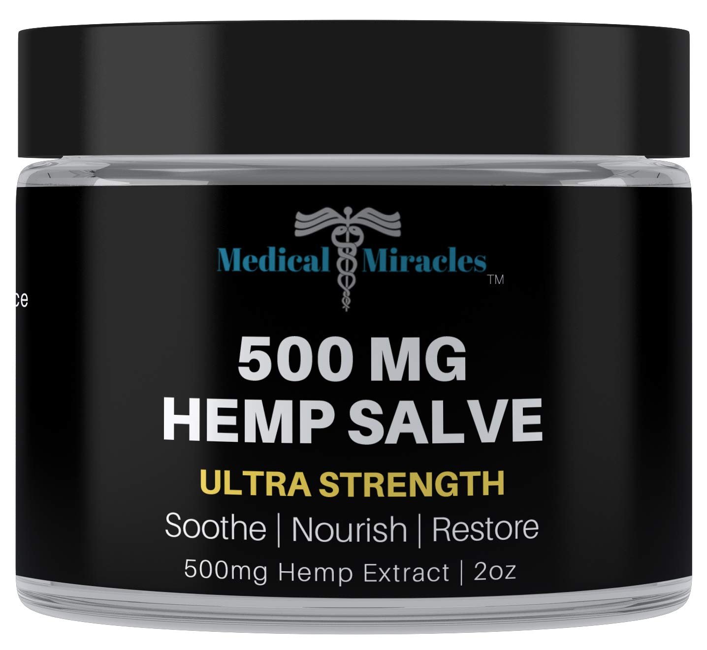 Medical Miracles Hemp 500 Mg Ultra Strength Healing Salve Ideal for Hips, Joints, Neck, Back, Elbows, Fingers, Hands, and Knees - TrustMedUSA
