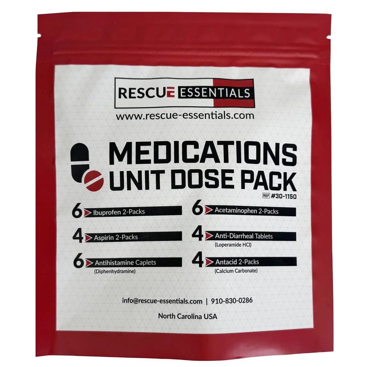 MEDICATIONS Unit DOSE Pack by RESCUE ESSENTIALS - TrustMedUSA