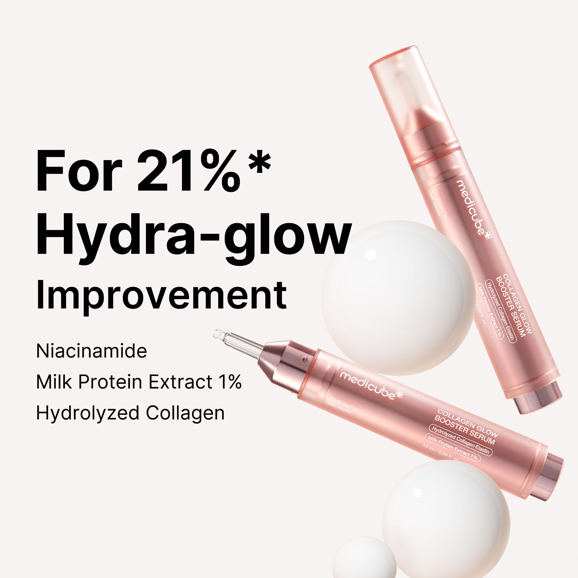 medicube Milky Collagen Double Glow Lock Duo: Collagen Glazed Milky Wrapping Mask and Booster Serum | 130DaCollagen, Niacinamide, Glutathione for Plumped, Radiant Glass Skin - TrustMedUSA