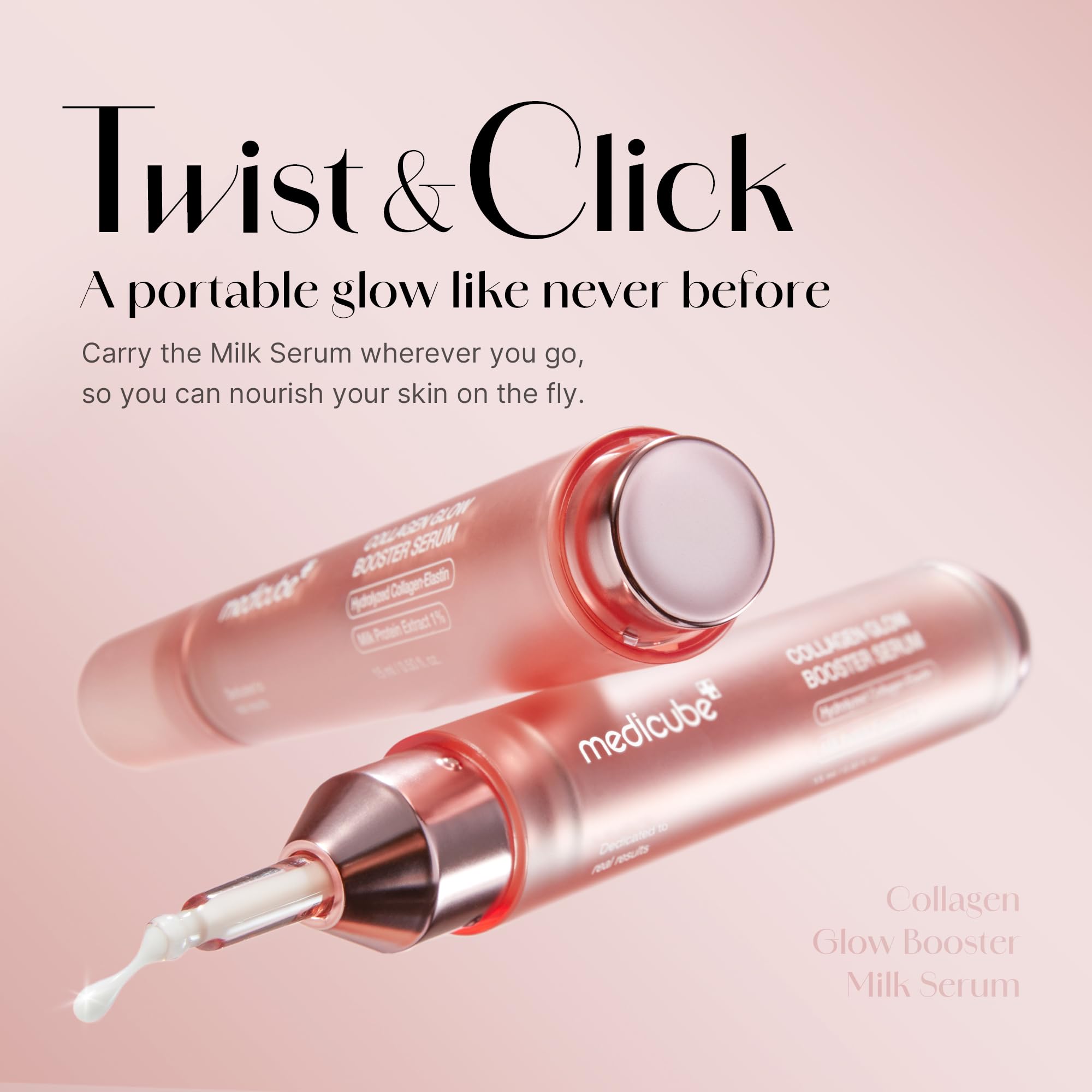 medicube Milky Collagen Double Glow Lock Duo: Collagen Glazed Milky Wrapping Mask and Booster Serum | 130DaCollagen, Niacinamide, Glutathione for Plumped, Radiant Glass Skin - TrustMedUSA