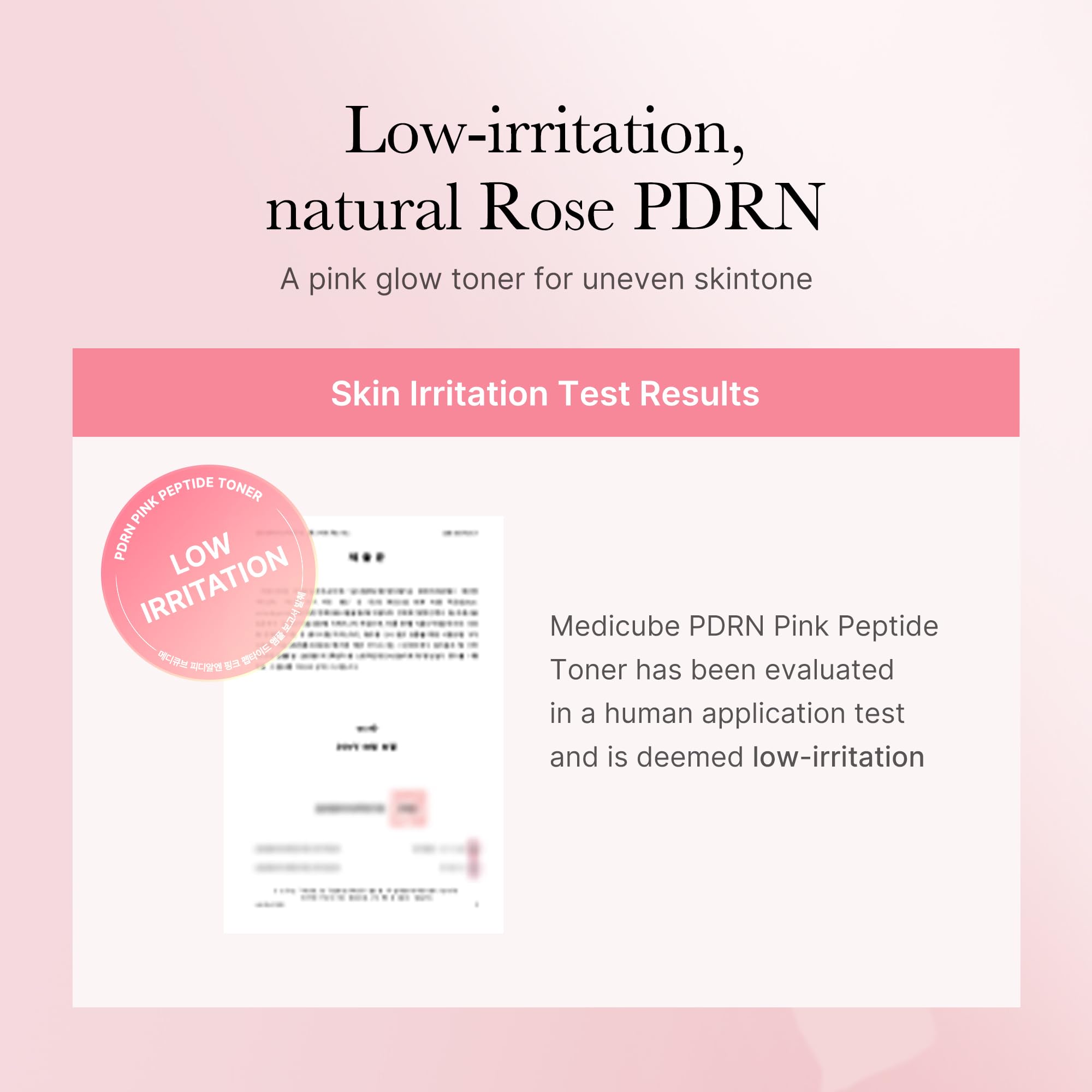 medicube PDRN Toner Rose PDRN Peptide Toner | Lightweight & Watery Type for Skin Boosting, Soothing and Calming, Uneven Skin Tone | with Rose, Peptide, Niacinamide | Korean Skincare, 8.45 fl.oz - TrustMedUSA