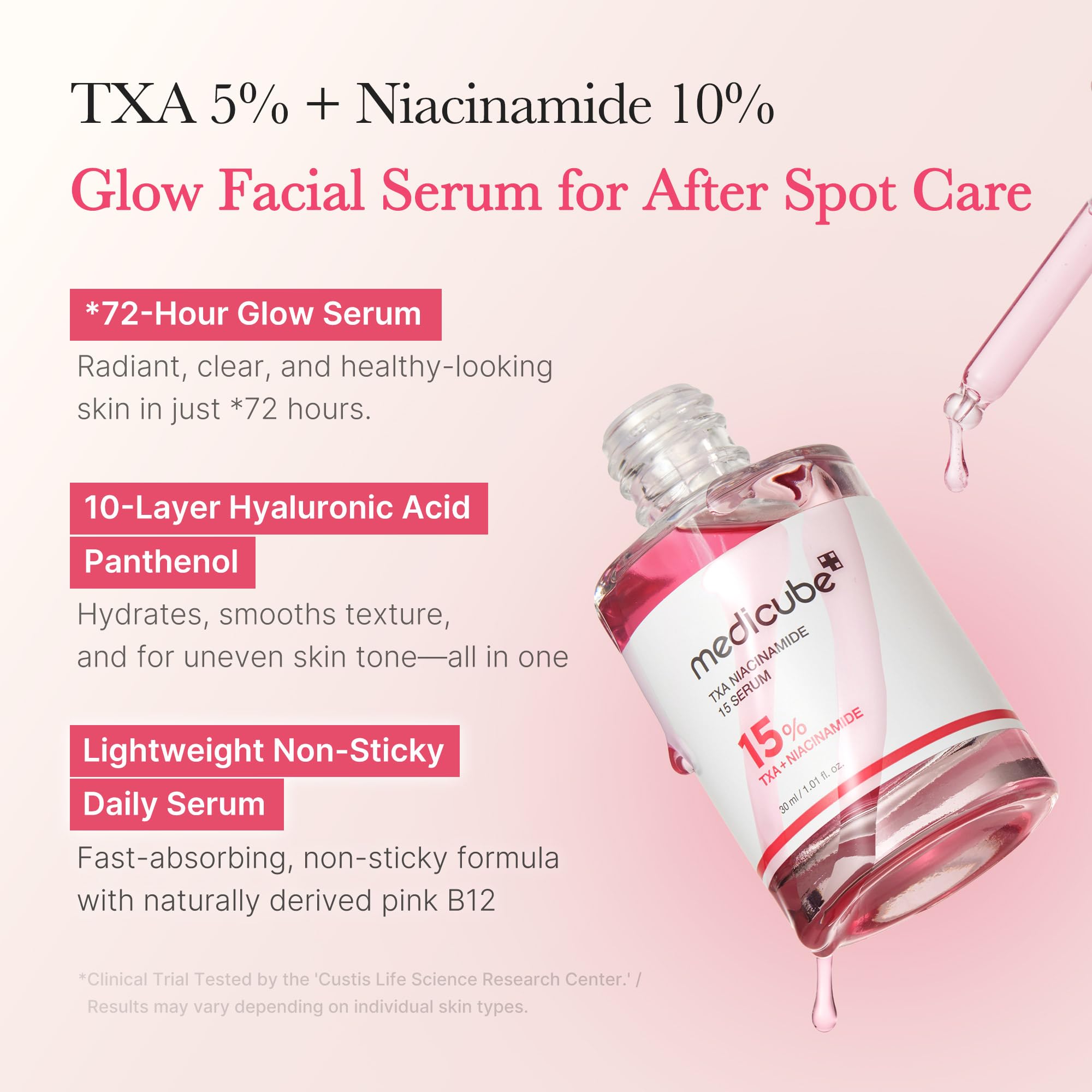 medicube TXA+Niacinamide 15% Glow Facial Serum for After Spot Care | All-in-One Daily - TrustMedUSA