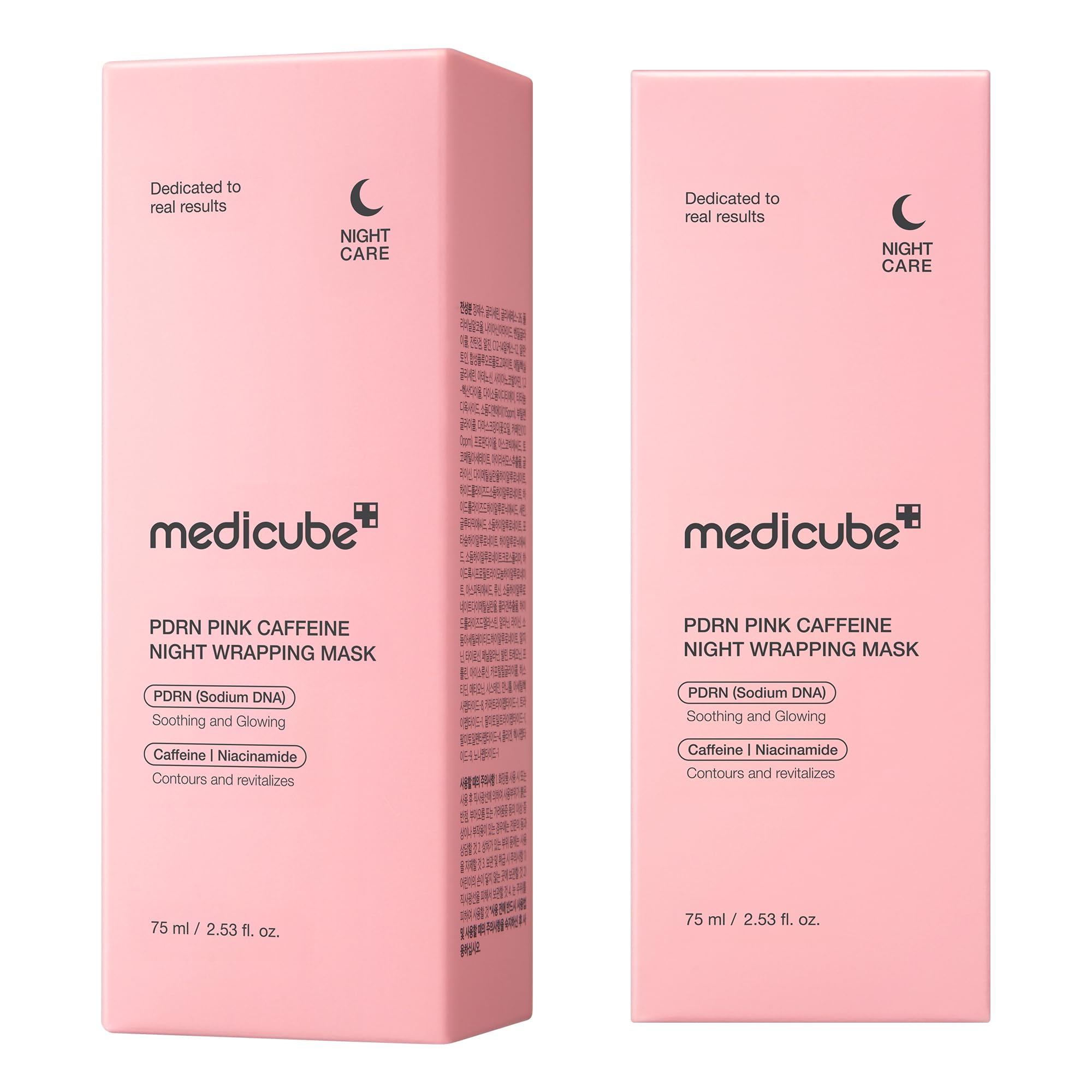 medicube Wrapping Mask PDRN Caffeine Overnight Peel Off Facial Mask | Firming, Depuffing & Hydration | Caffeine, Collagen For Refined, Glass Skin & Face Contour Support | Korean Skin Care, 2.53 fl.oz - TrustMedUSA