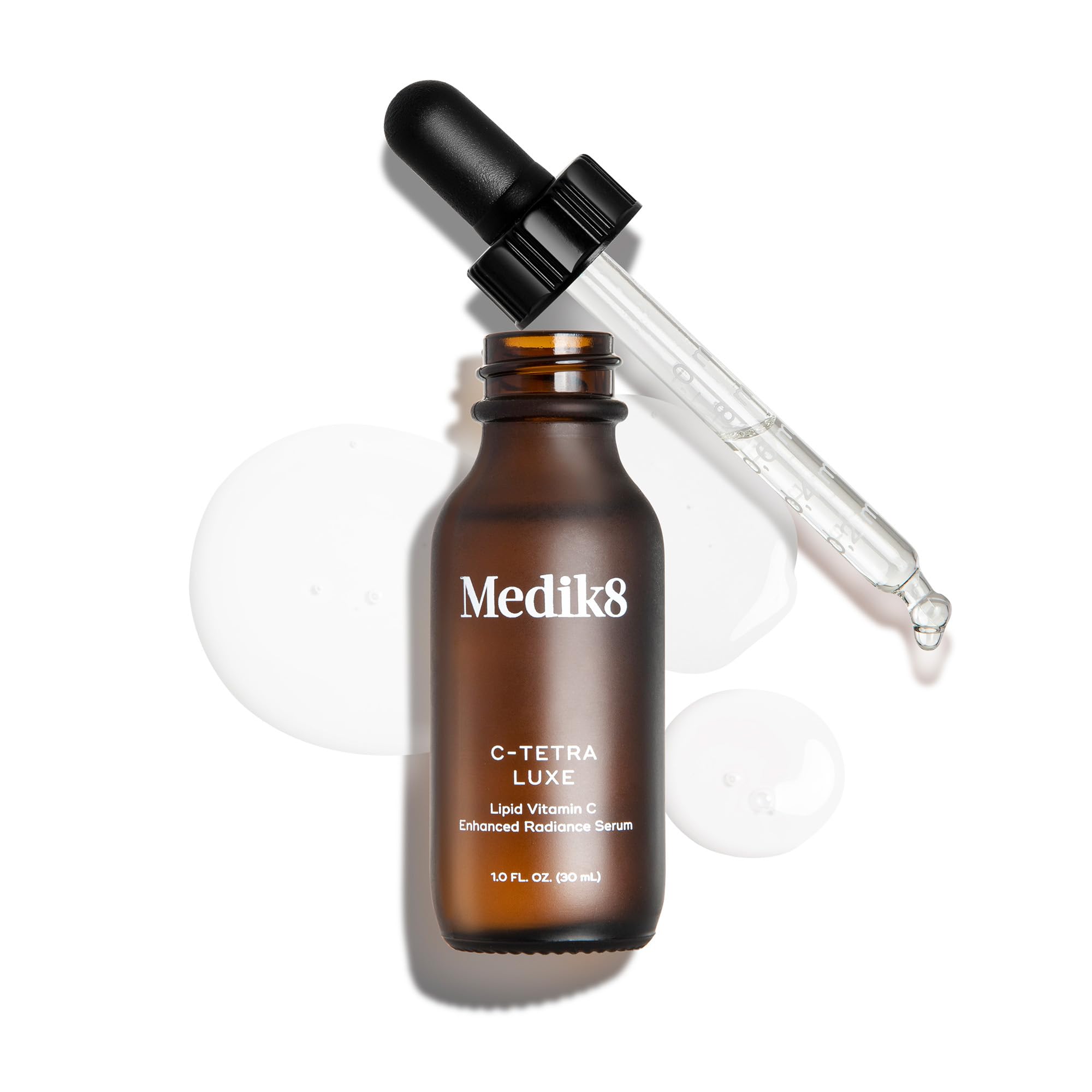 Medik8 C-Tetra Luxe - Balancing Vitamin C Serum For Face - Smooths Fine Lines and Wrinkles - Face Serum with Squalane - Vegan and Gluten Free - 1.0 oz - Maple Wellness Supplements