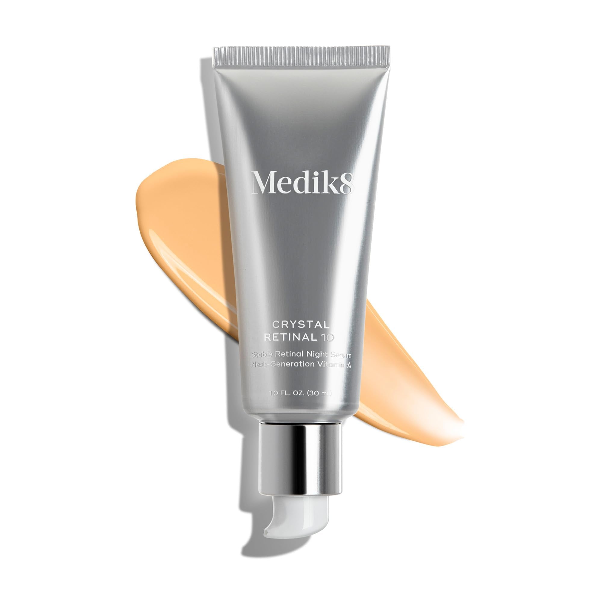 Medik8 Crystal Retinal 10 - Firming, Advanced Skin Retinaldehyde Face Serum - Night Serum with Hyaluronic Acid and Vitamin E - Gluten Free - 1 oz - Maple Wellness Supplements
