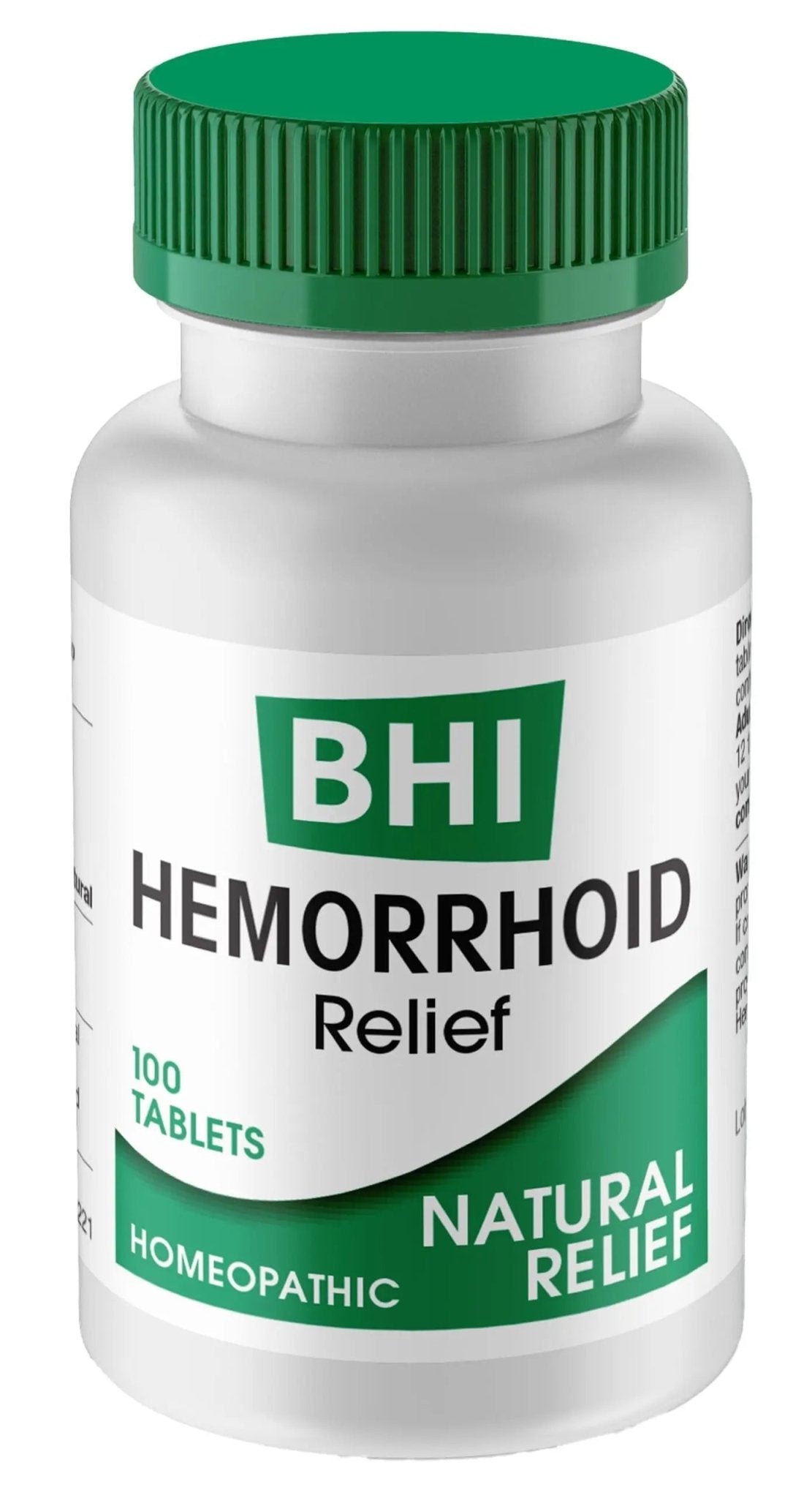 MediNatura BHI Hemorrhoid Relief - Natural Hemorrhoid Treatment for Relieving Rectal Itching - Daily Support - Chewable & Easy-to-Use Tablets - Plant-Based - 100 Count - TrustMedUSA