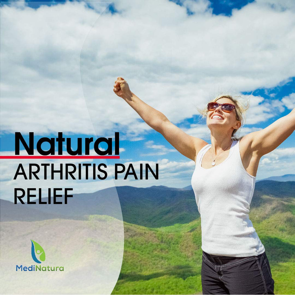 MediNatura T-Relief Extra Strength Arthritis Pain Reliever Arnica +12 Natural Medicines for Joint Soreness Stiffness Aches, Quick Dissolving Pain Relief for Women & Men - 100 Tablets (Pack of 3) - TrustMedUSA