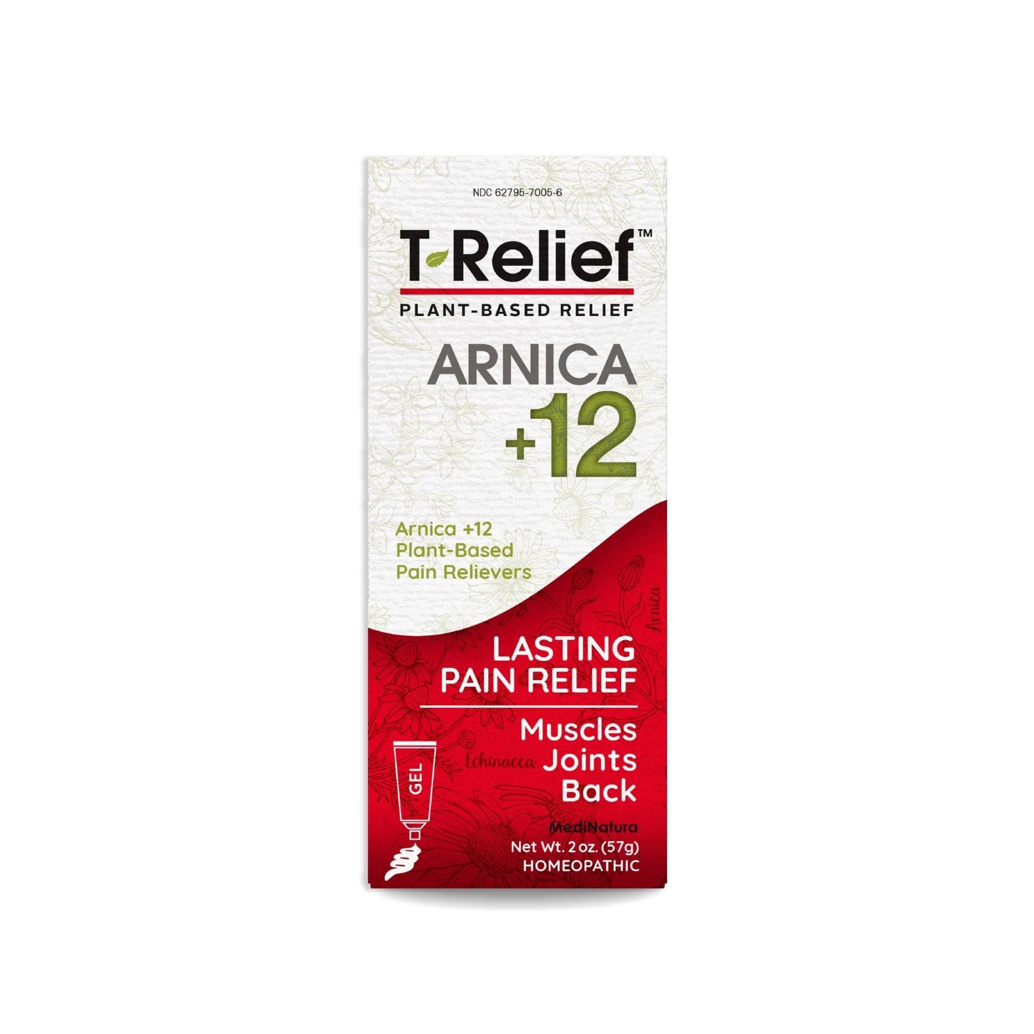 MediNatura T-Relief Extra Strength Discomfort Relief Gel-Extra-Strength Arnica Gel for Fast-Acting Relief-Supports Mobility & Body Aches-Homeopathic & Plant-Based-Paraben-Free-Non-Sticky - 2 oz - TrustMedUSA