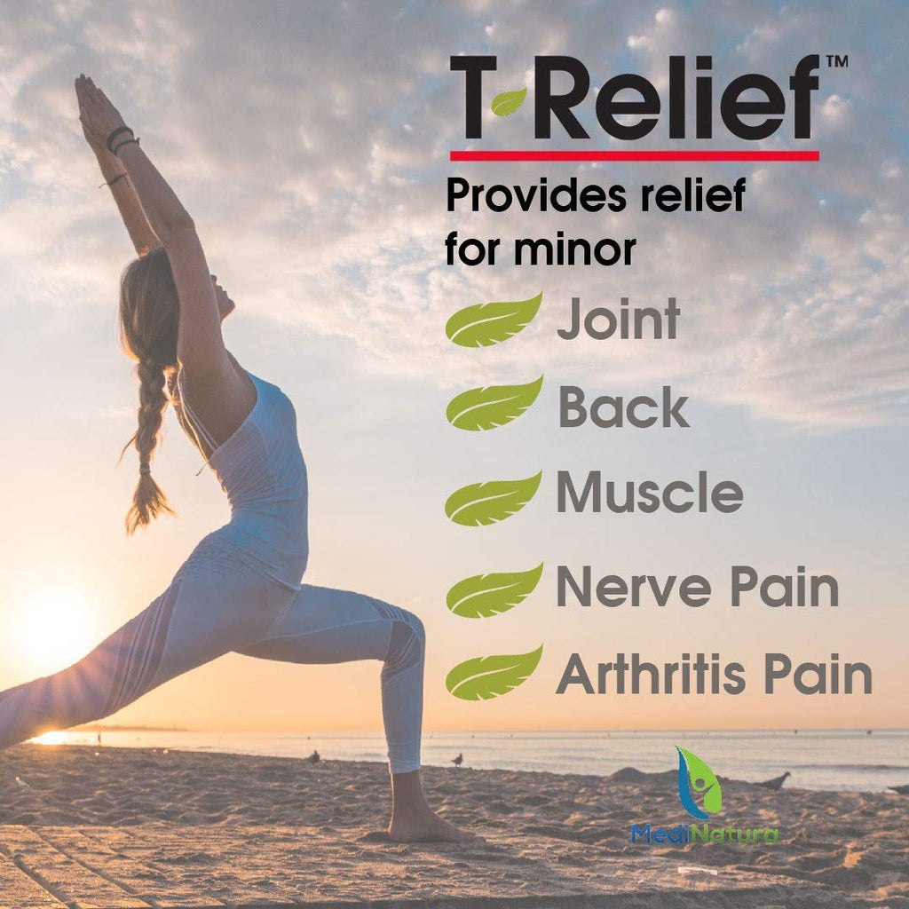 MediNatura T-Relief Extra Strength Pain Relief Arnica +12 Plant-Based Pain Relievers 100ct Tablets T-Relief Extra Strength Pain Relief 3oz Cream Bundle - TrustMedUSA
