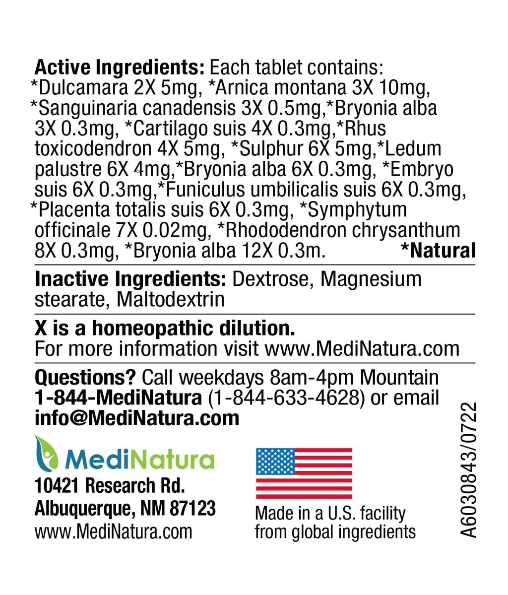 MediNatura Whole Body + Joints Bundle T-Relief Arnica +12 Natural Arthritis Pain Tablets 100ct + T-Relief Arnica +12 Natural Pain Relieving Tablets 100ct - TrustMedUSA
