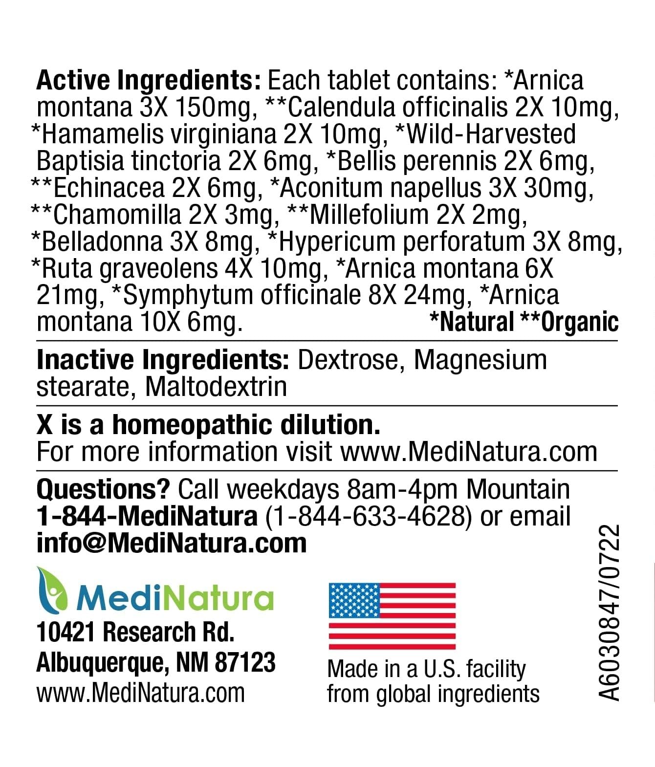 MediNatura Whole Body + Joints Bundle T-Relief Arnica +12 Natural Arthritis Pain Tablets 100ct + T-Relief Arnica +12 Natural Pain Relieving Tablets 100ct - TrustMedUSA