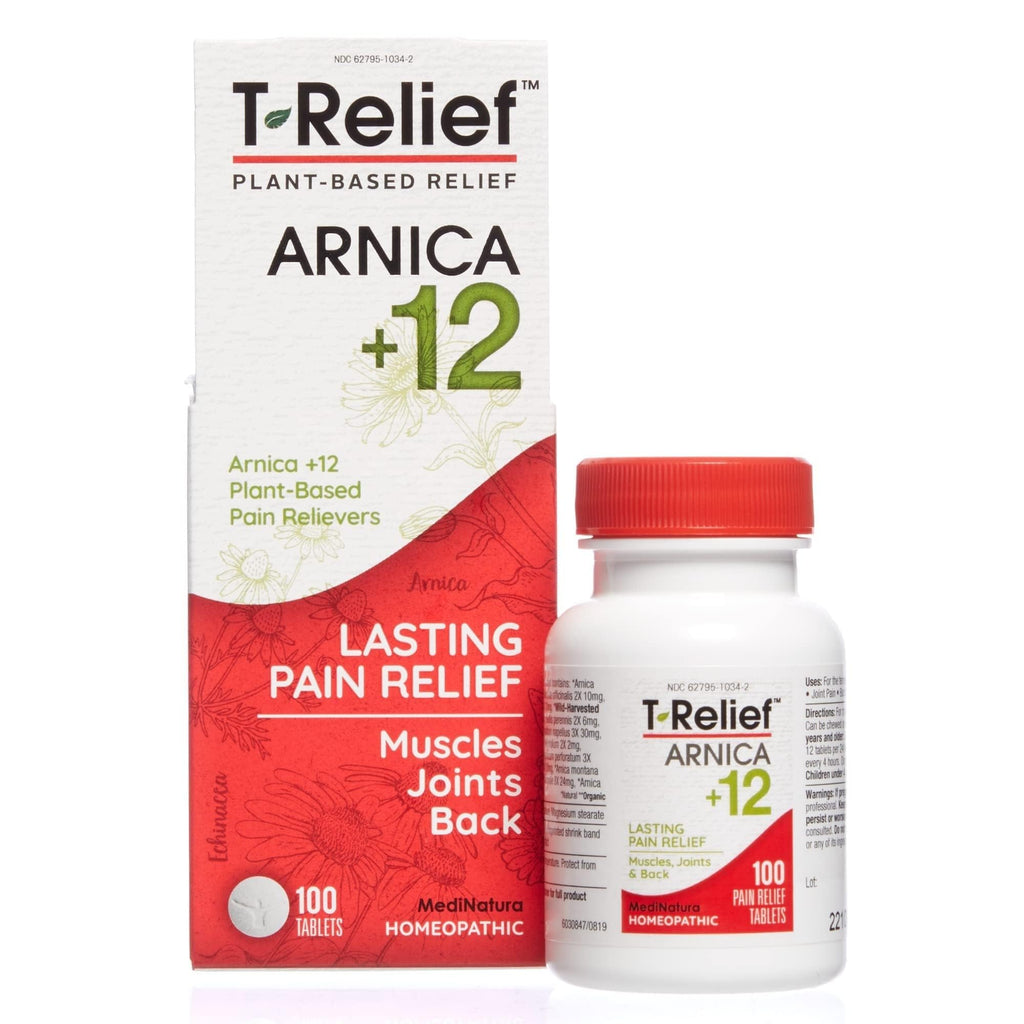 MediNatura Whole Body + Joints Bundle T-Relief Arnica +12 Natural Arthritis Pain Tablets 100ct + T-Relief Arnica +12 Natural Pain Relieving Tablets 100ct - TrustMedUSA