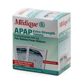 Medique @ Home 70433 Extra Strength APAP Tablets, Non-Aspirin, 50 Packets (2 Tablets per Packet) Total-100 Count - TrustMedUSA