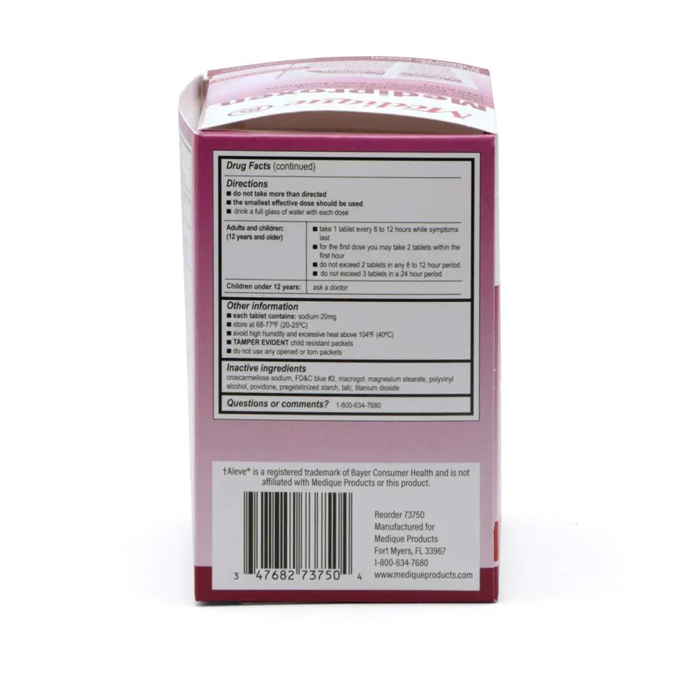 Medique @ Home Mediproxen Compare Active Ingredient to Aleve 50 x 1 (Child Resistant Packaging), White (73750) - TrustMedUSA