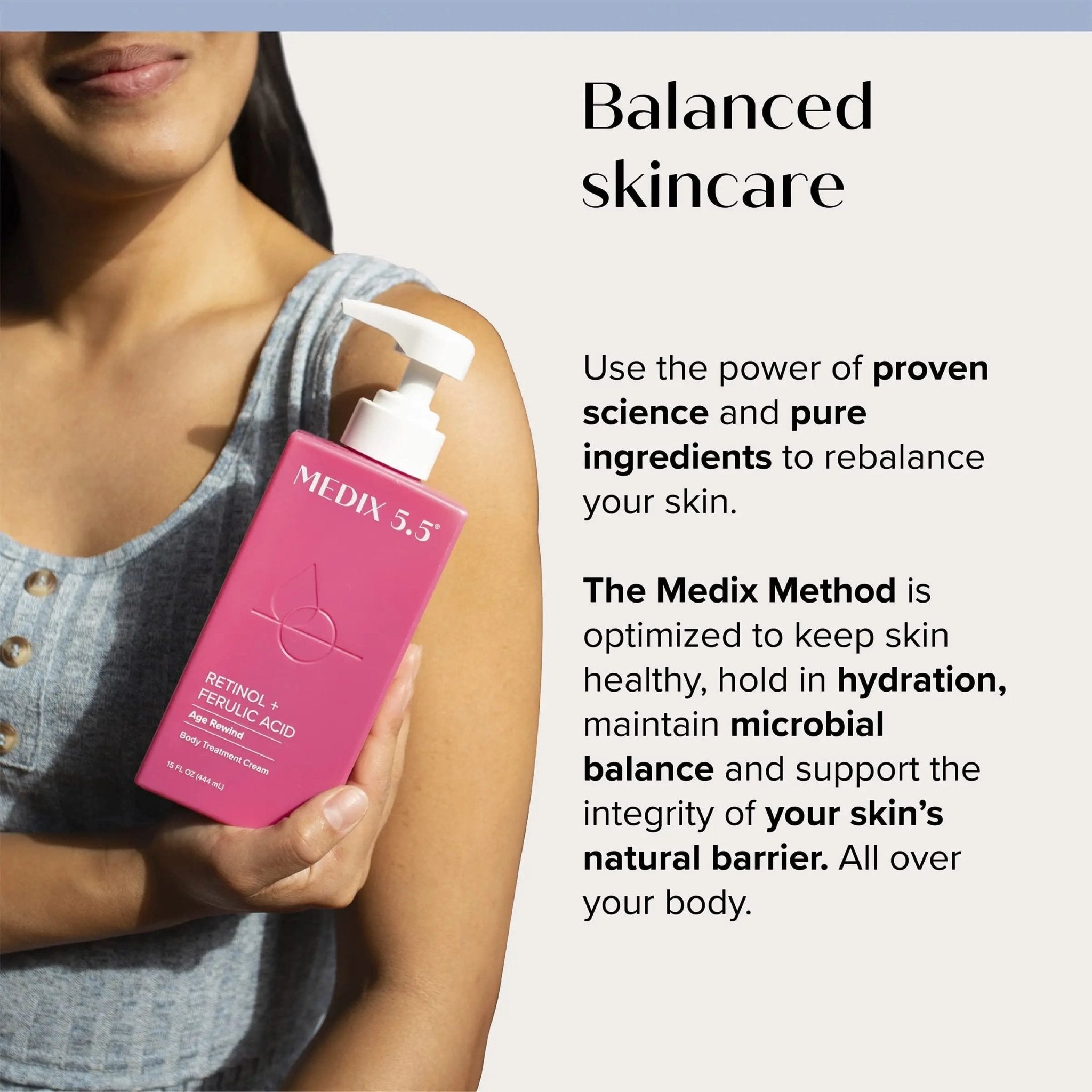 Medix 5.5 Retinol Body Lotion + Hyaluronic Acid Cream, Moisturizer Body & Face Lotion - TrustMedUSA